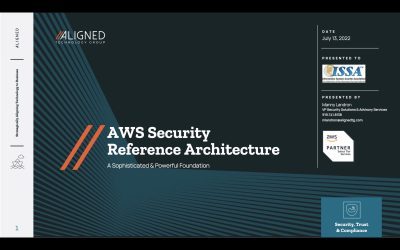 ATG Presents AWS Security Reference Architecture at ISSAFFB Aug 18, 2022